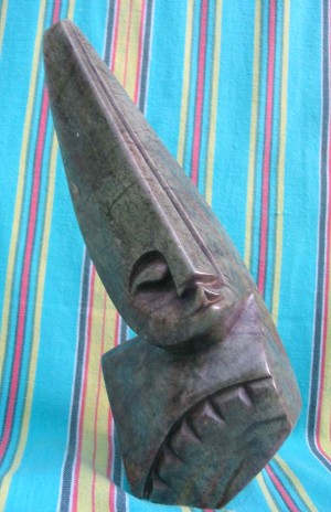 Shona Green Opal "Spearhead" Sculpture