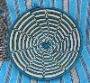 Ugandan Hand Woven Raffia Coiled Basket
