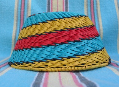 Handmade Recycled Telephone Wire Basket