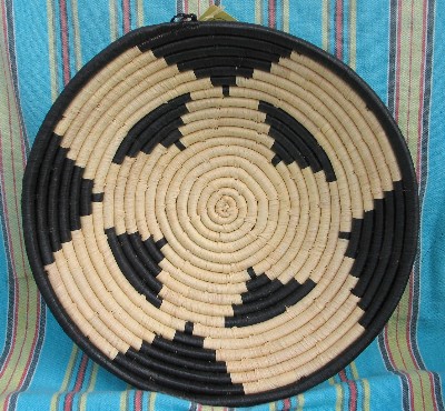 Ugandan Hand Woven Raffia Basket