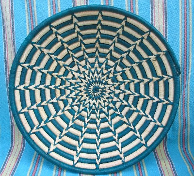 Ugandan Hand Woven Raffia Basket