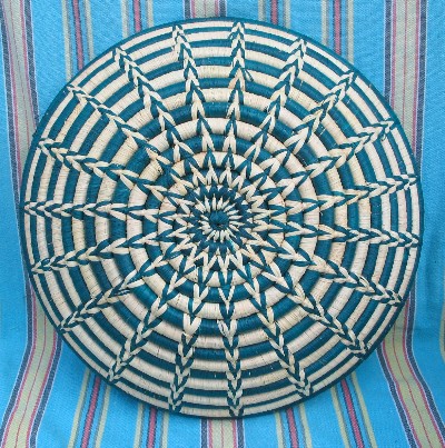 Ugandan Hand Woven Raffia Basket
