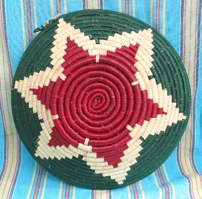 Ugandan Hand Woven Raffia Basket