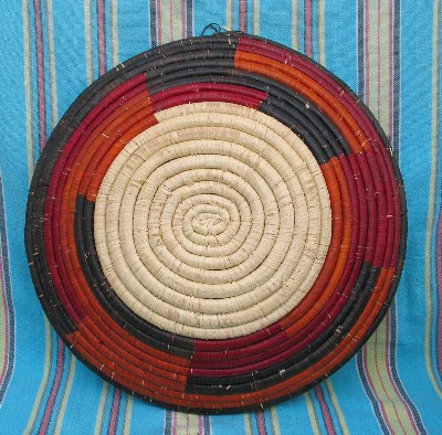 Ugandan Hand Woven Raffia Basket