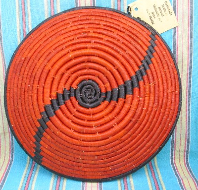 Ugandan Hand Woven Raffia Basket