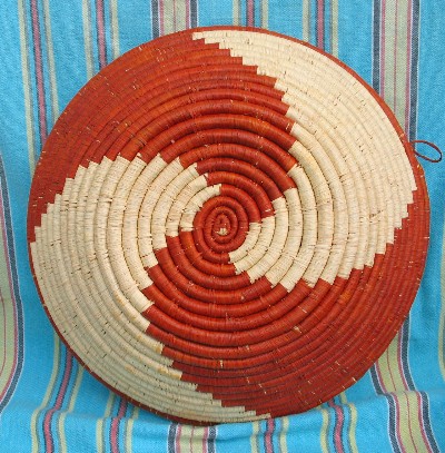 Ugandan Hand Woven Raffia Basket