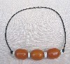 Copal Amber and Ostrich Egg Shell