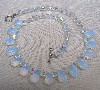 Opalite and Leaded  Crystal Necklace