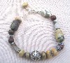 Ocean Jasper, Mookaite, Agate, Yellow Turquoise, Bali Silver