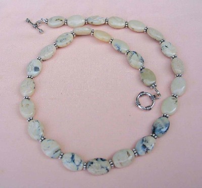 African Opal and Bali Sterling Silver