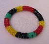Maasai Beaded "Rasta" Bangle Bracelet