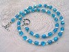Czech Glass and Sterling Silver Necklace