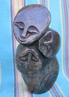 Shona Serpentine "Family of Three" Sculpture