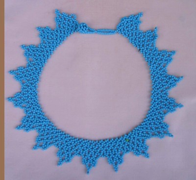 Zulu Hand Beaded Leaf Necklace