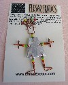Recycled Wire and Tin Pin "Dancing Girl"