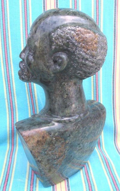 Shona Green Serpentine Village Elder Sculpture