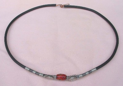 Handmade Malawi Silver Wire Necklace